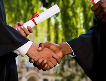 Congratulating with graduation.